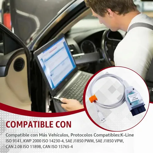 Vista 2 de Cable Mini VCI J2534 (v18.00.008) para Toyota con Windows XP/7/10, Obdlink EX OBD2 escáner de diagnóstico USB vehículo herramienta de escaneo