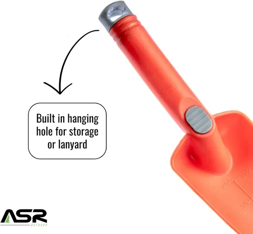 Vista 7 de ASR Outdoor - Paleta de mano de nailon resistente naranja de 11 pulgadas