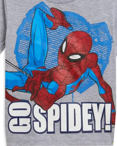 Vista 6 de Marvel Avengers Spiderman - Conjunto de camiseta y pantalones cortos de rizo francés