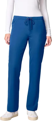 Vista 10 de Healing Hands EVRY - Pantalones médicos de pierna ancha con cintura elástica para mujer Azul marino