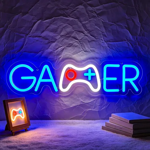 Vista 14 de Letrero de luz LED para baño con diseño grabado para decoración de pared, baño, bar o decoración divertida de habitación, alimentado por USB