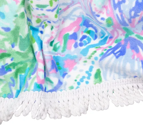 Vista 2 de Lilly Pulitzer Toalla grande para piscina/playa de tamaño extra, 40 x 70, toalla grande de felpa para adultos, Soleil It On Me