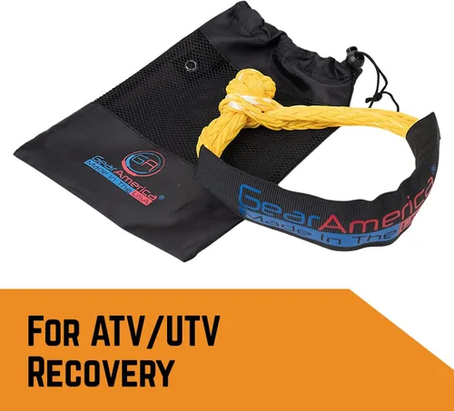 Vista 4 de GearAmerica - Grilletes sintéticos suaves para ATV/UTV de 5/16 pulgadas, 17,000 libras MBS para recuperación todoterreno ATV/UTV, remolque y más