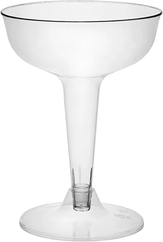 Vista 2 de Party Essentials Copas de Champán de Plástico, 20 Unidades, Transparentes