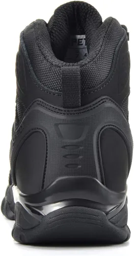 Vista 4 de XPETI -FORCE Botas tácticas medias, botas militares ligeras Negro