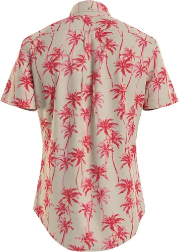 Vista 2 de Tommy Hilfiger Camisa de manga corta grande y alta para hombre con botones de ajuste regular