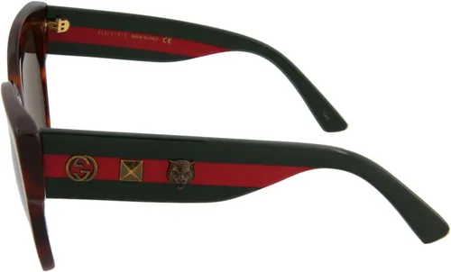Vista 3 de Gucci 0059 002 Havana Verde Marrón Gafas de sol