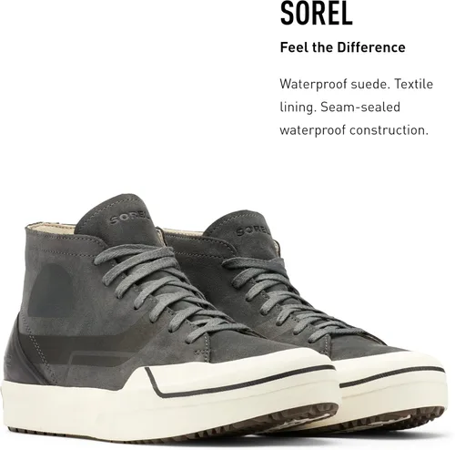 Vista 3 de SOREL Grit Sneaker Chukka WP - Zapatillas de ante impermeables para hombre