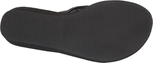 Vista 4 de NINE WEST Sandalias de cuña Spins para mujer, Negro