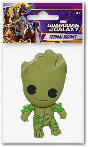 Vista 2 de Marvel Guardians of The Galaxy Groot - Imán de espuma 3D, multicolor, 3 pulgadas