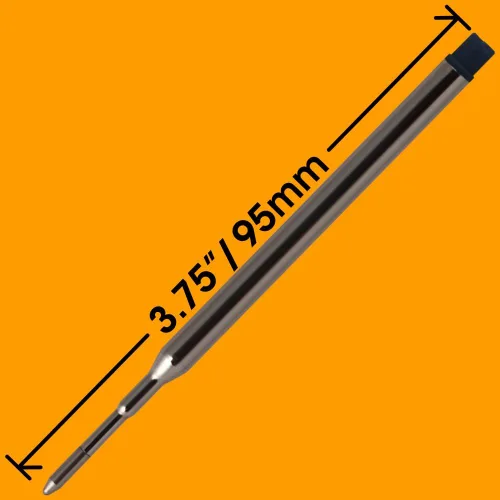 Vista 2 de Jaymo Repuesto para Sheaffer K 99335 - Medidas 3.75 in / 95 mm de largo - Recambio de bolígrafo - 12 negro