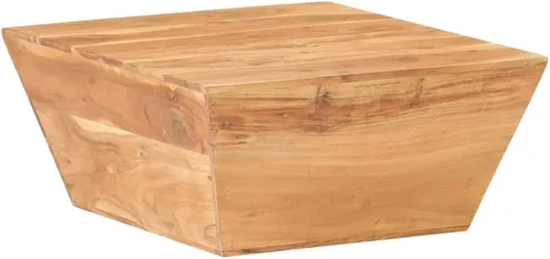 Vista 7 de Mesa auxiliar, mesa de centro de tronco, mesa de centro de granja adecuada para sala de estar, oficina, balcón, estudio, sala de estar familiar