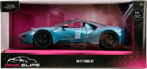 Vista 8 de Jada Pink Slips 1:24 W7 2017 Ford GT - Auto fundido a presión, juguetes para niños y adultos (morado metálico/azul)