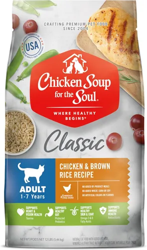 Vista 18 de Chicken Soup for the Soul Natural Premium Alimento seco para gatos adultos, primer ingrediente de carne real, sin subproductos, apoya la salud