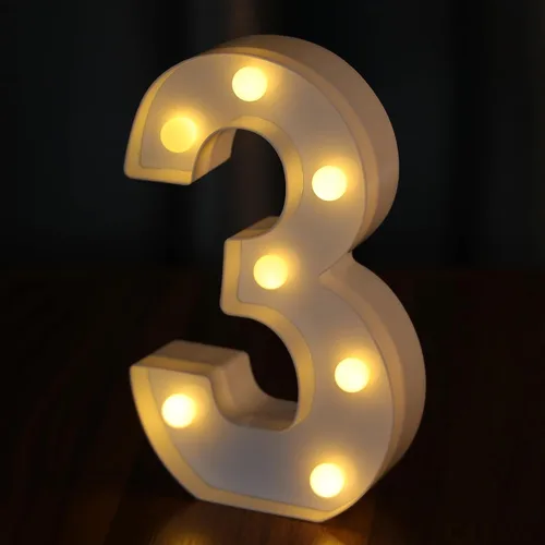 Vista 13 de Letras Iluminadas, Luces de Letras LED 26 del Alfabeto, Letra Iluminada Decorativa, Letras de Marquesina LED que Funcionan con Pilas para Fiesta