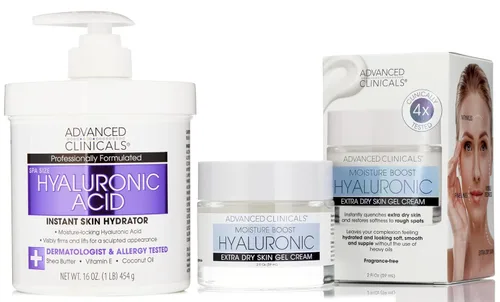 Vista 16 de Advanced Clinicals Crema de colágeno con crema hidratante facial de ácido hialurónico + crema corporal de colágeno, juego de 2 piezas