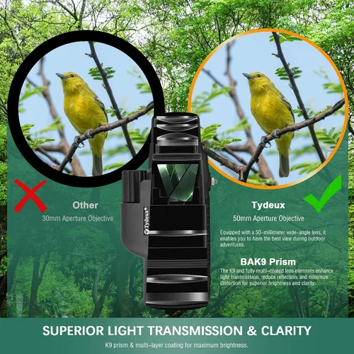 Vista 3 de Prisma monocular impermeable del telescopio K9 de 12x50 para caza, camping, viajes Secenery, observación de aves de vida silvestre