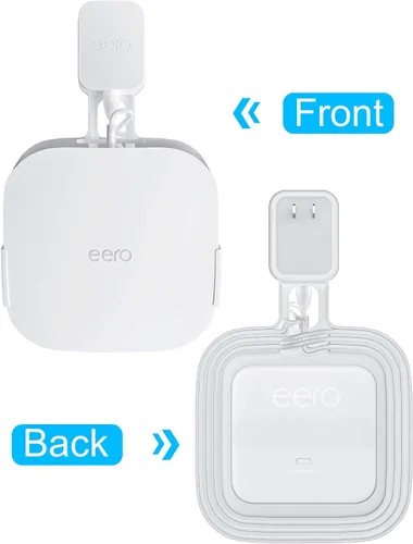Vista 4 de COOLWUFAN Paquete de 2 soportes de montaje en pared para eero Pro 6 y Pro 6E