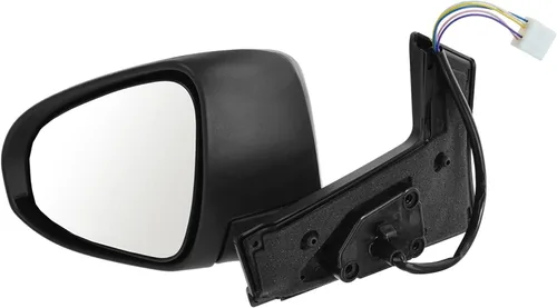 Vista 130 de TRQ Espejo plegable con calefacción eléctrica del lado del conductor con indicador de punto ciego pintura a juego negro liso compatible con Kia