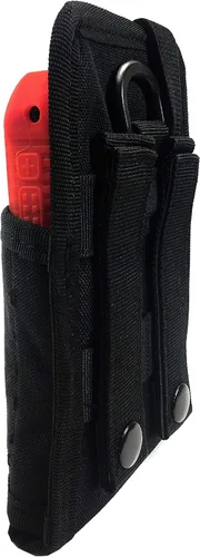Vista 5 de Sonim XP5S - Funda de gel de silicona para Sonim XP5s XP5800 y funda de nailon balístico de grado militar por Wireless ProTECH (rojo)