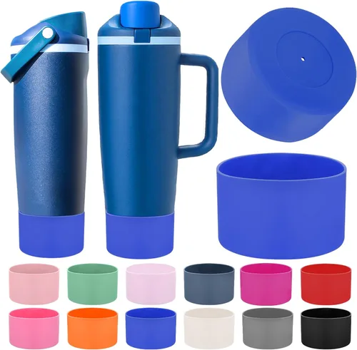 Vista 28 de Mity rain 2 piezas de botas protectoras de silicona para botellas y vasos FreeSip Sway de Owala de 30 oz y 40 oz - Accesorios para owala, mejora