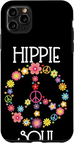 Vista 13 de Hippie Soul Flower Power Floral Peace Sign 60s 70s Gift Case for iPhone 17
