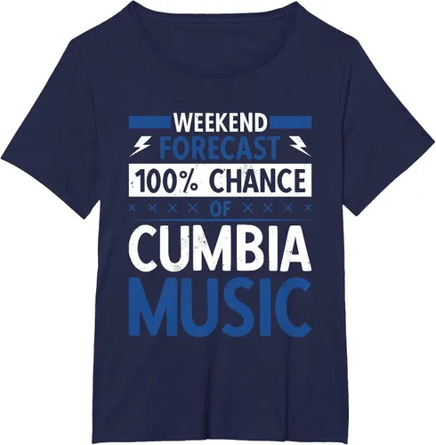Vista 12 de Weekend Forecast Cumbia Music T-Shirt