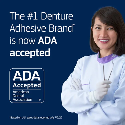 Vista 3 de Crema adhesiva profesional Ultimate de Fixodent para un agarre fuerte y duradero durante todo el día para dentaduras completas y parciales, tubo