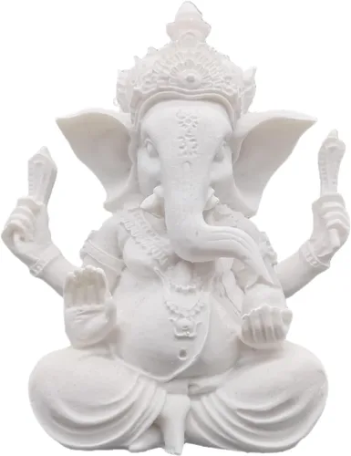 Vista 9 de Estatua de Dios indio, Señor Ganesha, estatua de elefante hindú, esculturas de Buda de ídolo Ganpati, regalo hindú, templo para el hogar