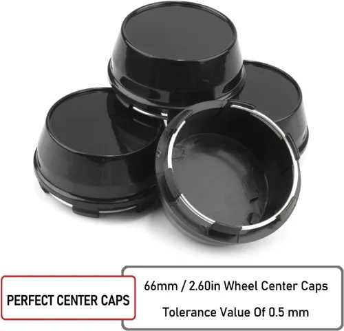 Vista 6 de RTrhinotuning 66mm Tapa central de rueda negra para AVID.1 Tapas centrales para llantas