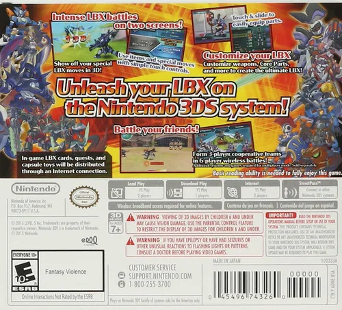Vista 2 de Nintendo LBX Little Battlers ExperienceNintendo 3DS