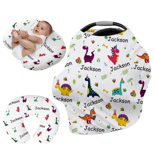 Vista 20 de Funda de asiento de automóvil personalizada para bebés, cubierta multiusos para asiento de automóvil con nombre, fundas de asiento de automóvil