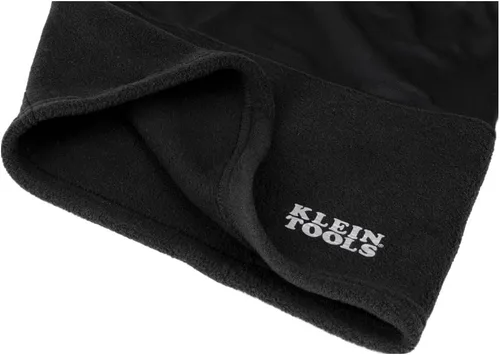 Vista 8 de Klein Tools 60466 - Polaina de calentamiento para cuello y cara, media banda de doble capa, color negro, talla única