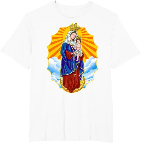 Vista 12 de Chinita Chiquinquira Venezuela Maracaibo Virgen Chiquinquira Chinita Zulia Camiseta negra