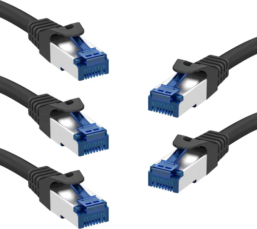 Vista 12 de KabelDirekt – Cable de red – 10Gbps, para máxima velocidad de Internet de fibra óptica – 1.5 pies, disponible en 1-100 pies – Cable Ethernet y LAN