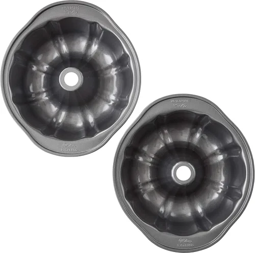 Vista 11 de Wilton Molde para pasteles de tubo acanalado redondo de acero de 9 pulgadas, antiadherente, 12 tazas, negro