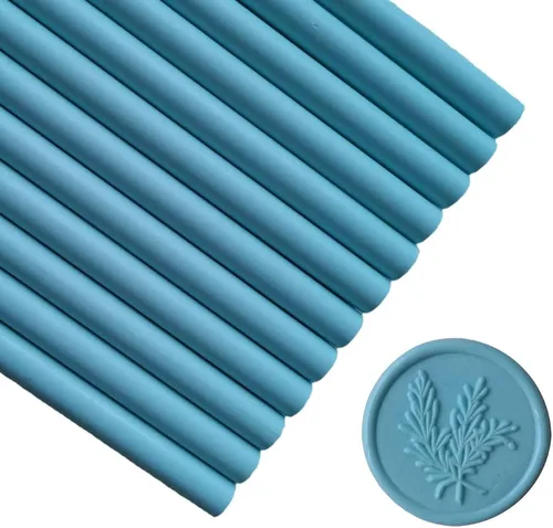 Vista 17 de 12 barras de cera para sellar pistola de pegamento para sello de cera, palos de cera PORXFLY Seal ideales para sobres de tarjetas, envoltura de Negro