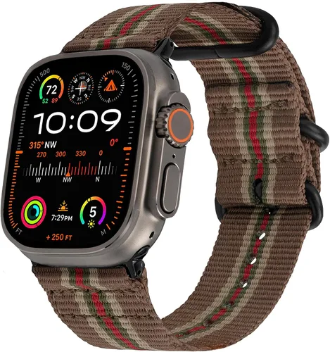 Vista 20 de Carterjett - Correa para Apple Watch 1.732 pulgadas, 1.654 pulgadas, 1.575 pulgadas, 1.496 pulgadas, nailon NATO, correas iWatch, mujeres y hombres