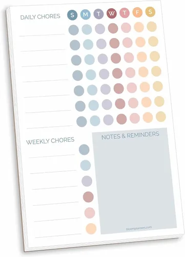 Vista 10 de bloom daily planners Bloc magnético de planificación de tareas – Rastreador de hábitos y tareas pendientes diarios y semanales para adultos