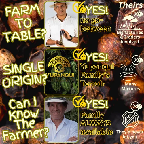 Vista 8 de YUPANQUI Smoked Peppercorns Whole - Best Smoked Black Pepper Organic for BBQ Grilling & Steak - Black Peppercorn Smoke Pepper corn for Grinder