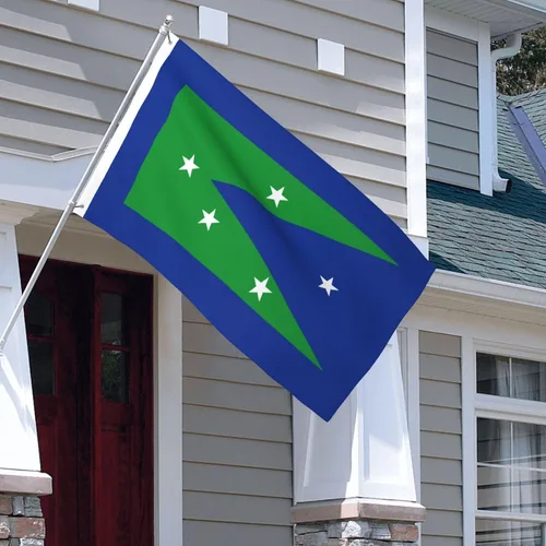 Vista 7 de Bandera del condado de Peconic, bandera de Nueva York, 3 x 5 pies, poliéster duradero de doble cara, divertida pancarta decorativa para exteriores