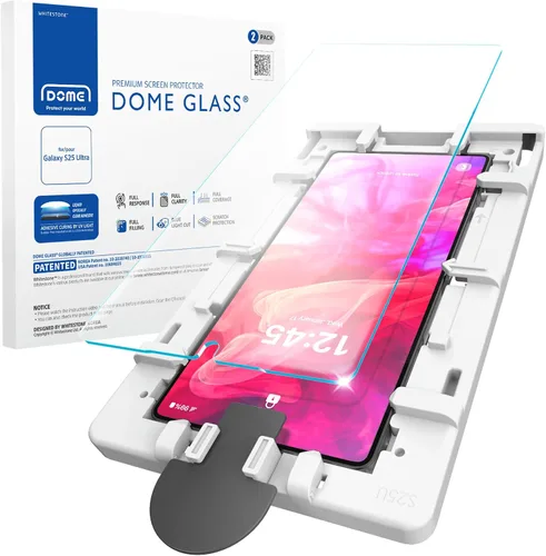 Vista 7 de DOME GLASS Whitestone [Auténtica cobertura completa] Protector de pantalla de vidrio templado para Galaxy S24 Plus con lámpara UV [2 unidades]