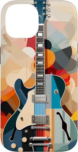Vista 4 de Electric Guitar Abstract Art Cover Phone Case for iPhone 17
