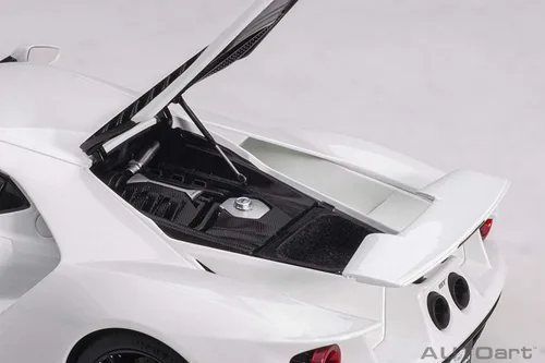Vista 5 de AUTOart 72941 Ford GT Frozen White 1/18 Model Car 2017