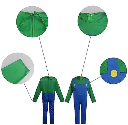 Vista 4 de TUUWAI Disfraz de cosplay para adultos, disfraz de Hermanos para Halloween