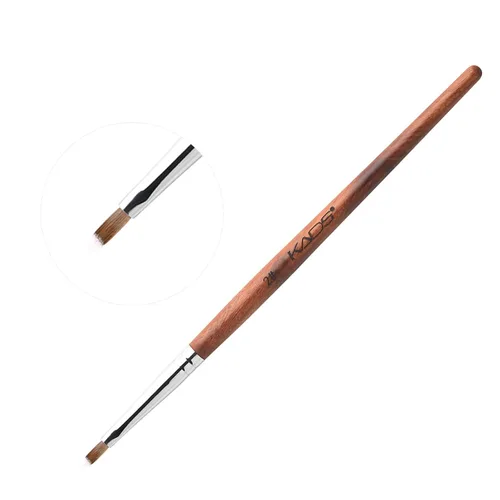 Vista 4 de KADS Kolinsky - Brocha acrílica para uñas ovalada, con mango de madera resistente, para manicura y pedicura profesional (n.° 10)