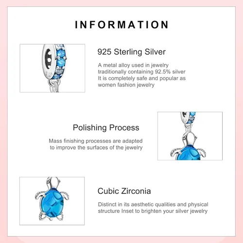 Vista 13 de Amufer S925 Charms for Women, compatible with Pandora Bracelets and Necklaces, Jewelry Gift