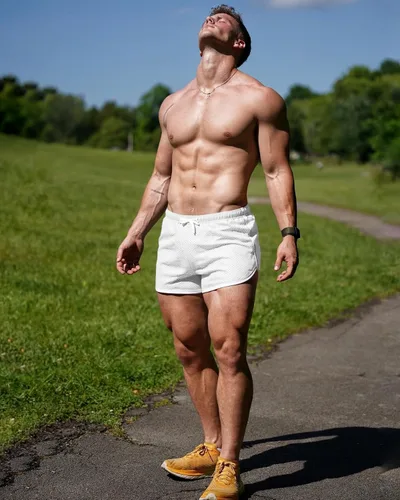 Vista 6 de Ouber Pantalones cortos ajustados para hombre, culturismo, entrenamiento, gimnasio, correr, pantalones cortos ajustados
