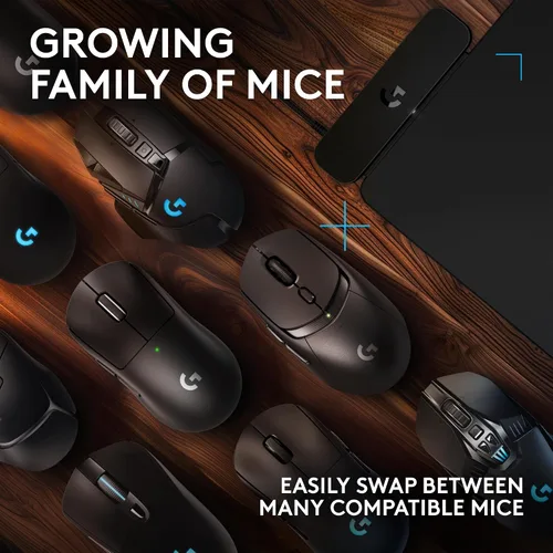Vista 5 de Logitech G Alfombrilla de ratón de carga inalámbrica POWERPLAY 2 - Negro