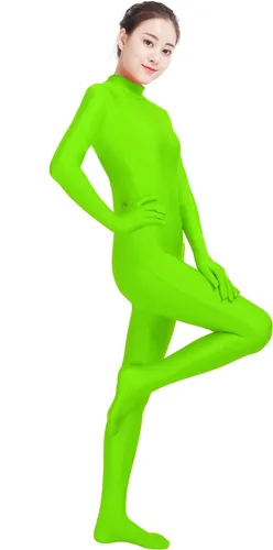 Vista 5 de Shinningstar Body para mujer con manos completas y pies completos, mallas de piel de elastano